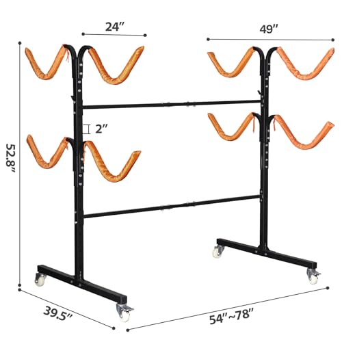 Freestanding Kayak Storage Rack for 2 Kayaks, Heavy Duty S966