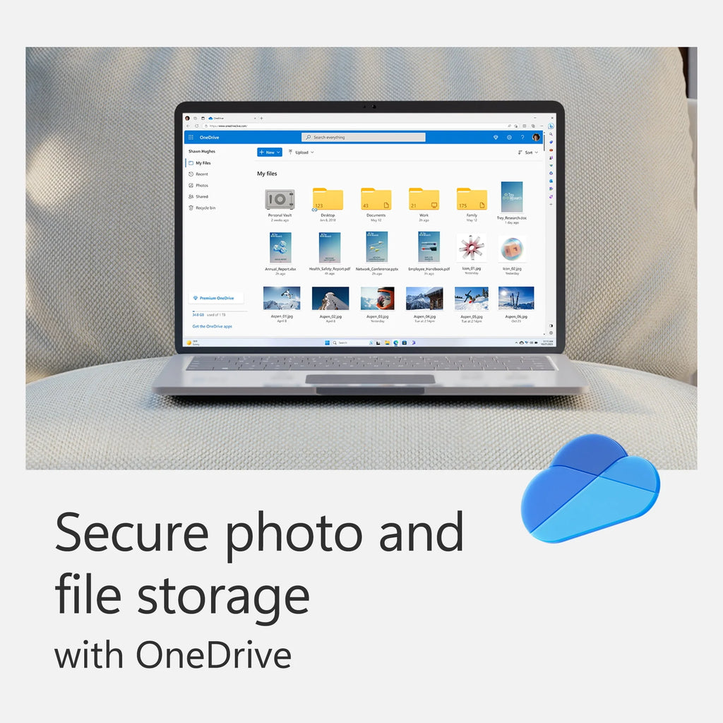 12-Month Subscription, 1 person, Premium Office apps, 1TB OneDrive cloud storage P12565