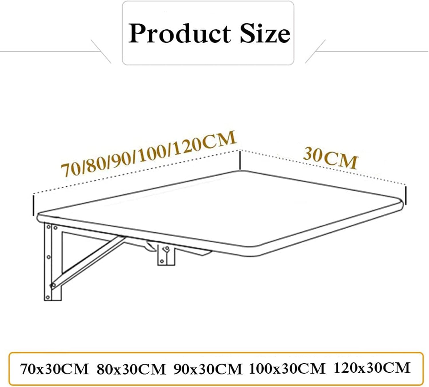 Wall Mounted Fold Down Desk W1078