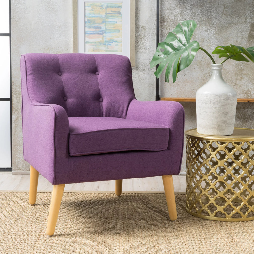 Purple Fabric Arm Chair S44066