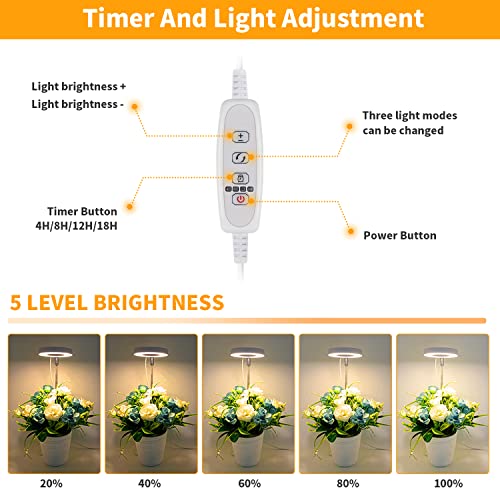2 Pack LED Grow Light with Timer A11302