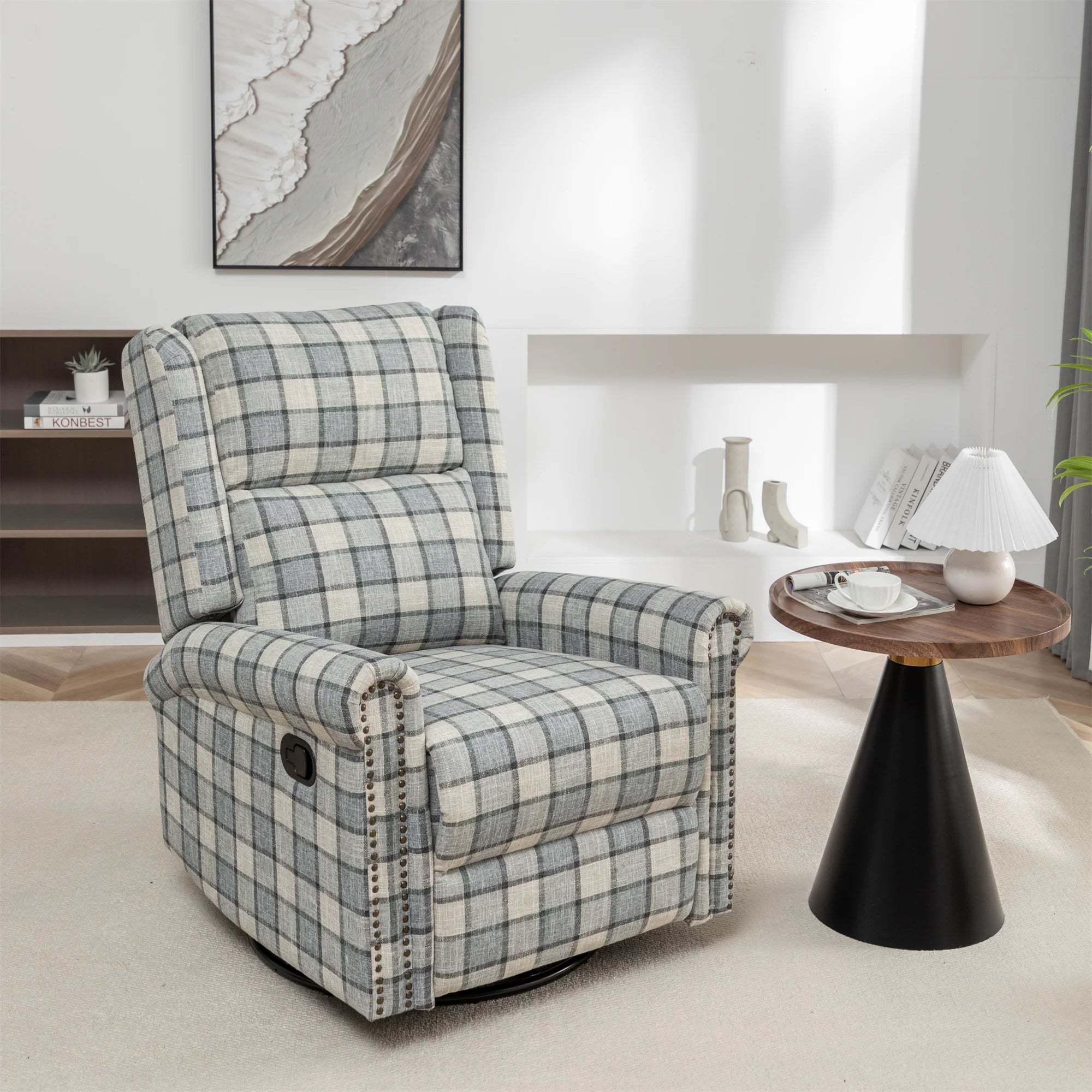 Green Swivel Rocker Recliner Chair D930