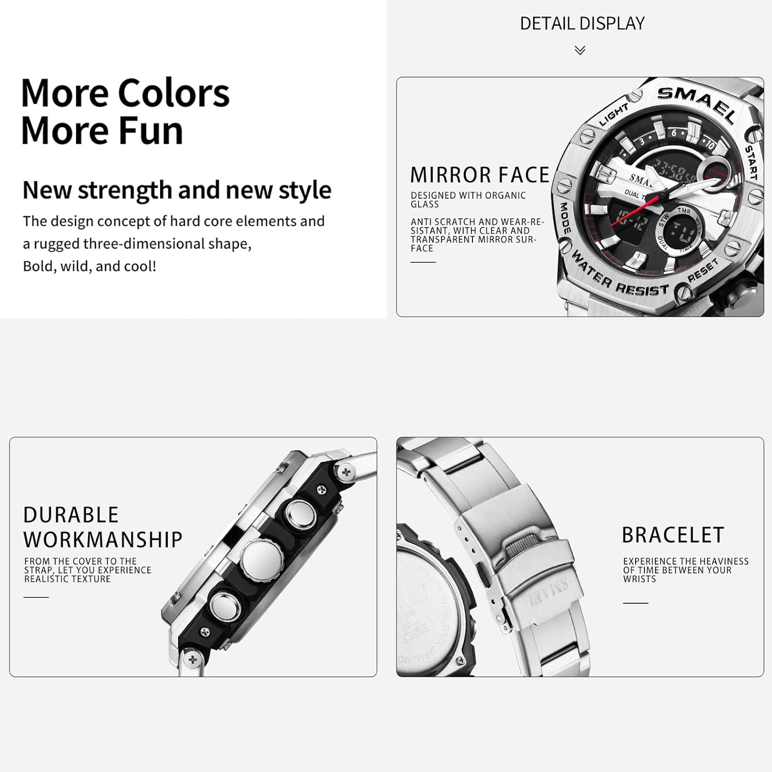 Waterproof Military Tactical Sports Wrist Watch with Led Luminous P823