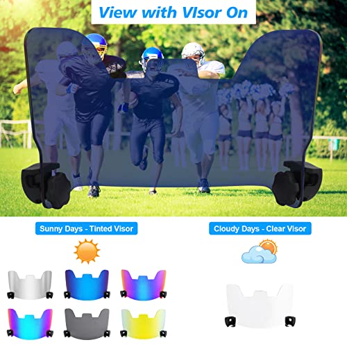 Tinted Football Helmet Visor E412767