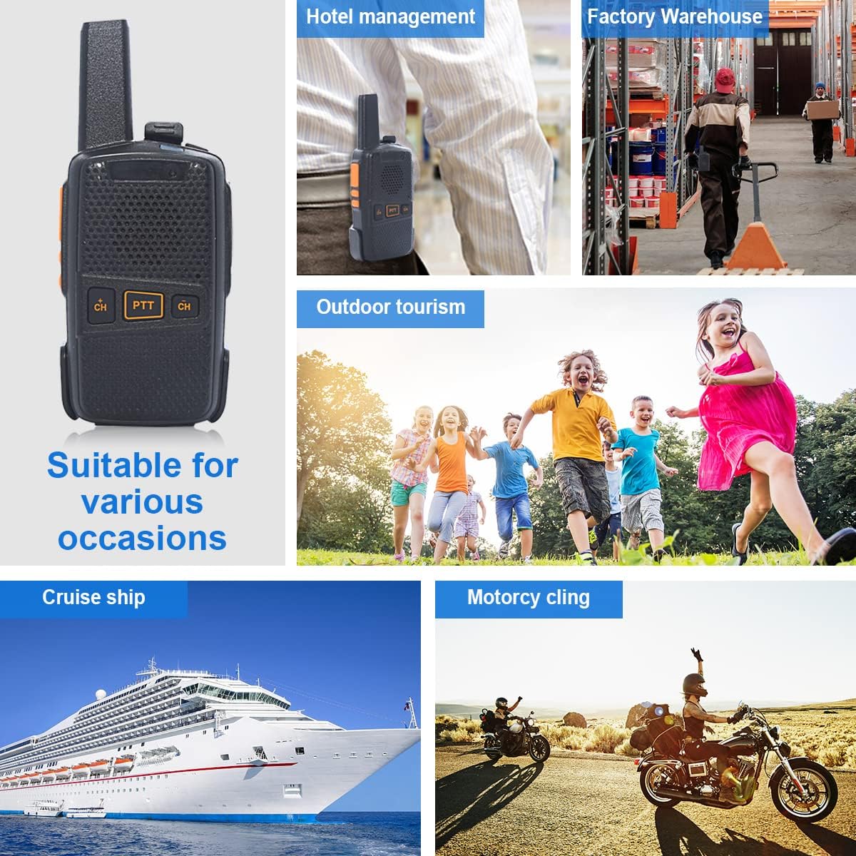 Wireless Intercom System 1.5 Mile Two Way Radio 2 Pack U35164