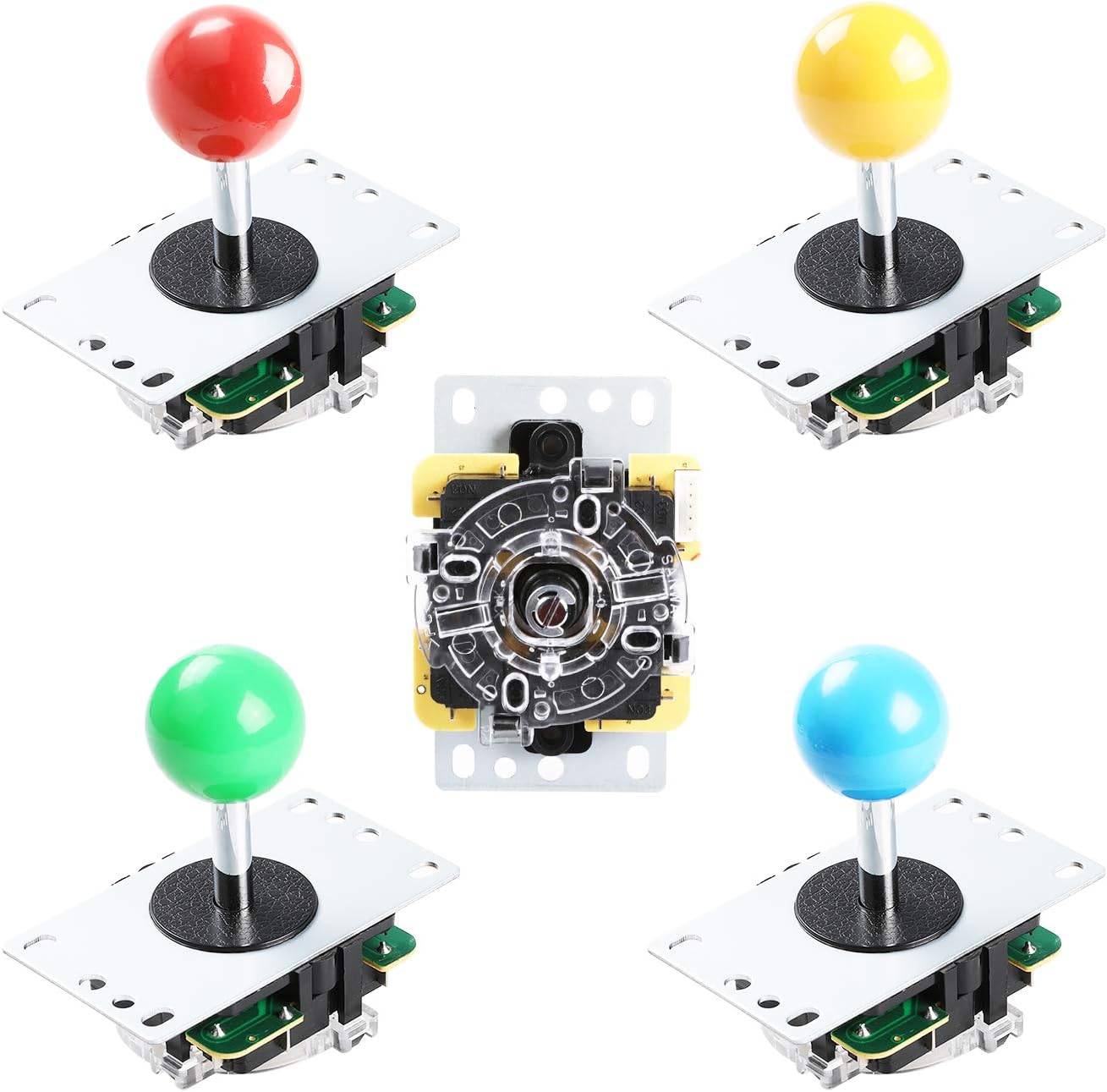 4 Player LED Arcade DIY Kit with Joystick, Buttons, USB Encoder Y4336