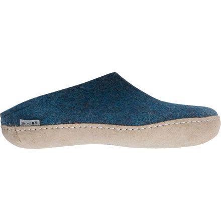 Open Heel Petrol Shoes I874