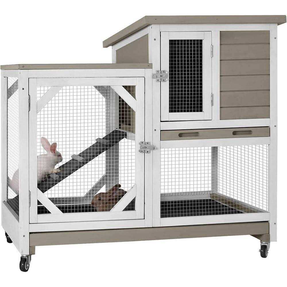 Large Indoor Rabbit Hutch with Pull out Tray G4396