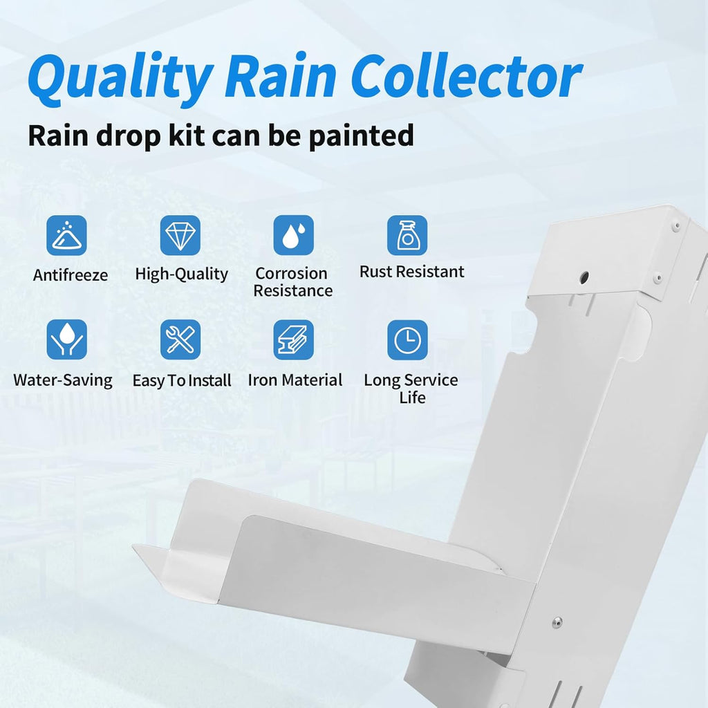 Stainless Steel Rain Barrel Diverter Kit for 3"x4" Downspout K348