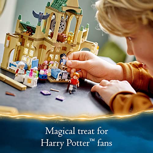 LEGO Harry Potter Hogwarts Hospital Wing 76398 Building Toy Castle Kit with Clock Tower S488