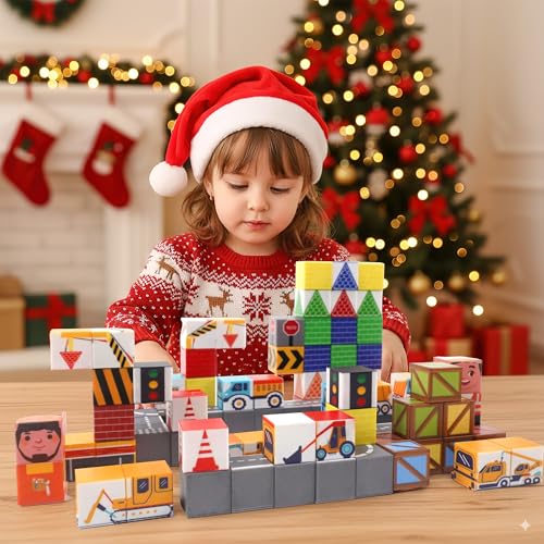 100PCS Magnetic Building Blocks Advent Calendar S236480
