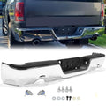 Chrome Step Bumper with Parking Sensor Hole and Vent Hole for 2009-2018 Dodge Ram 1500 2019 Ram 1500 Classic G494