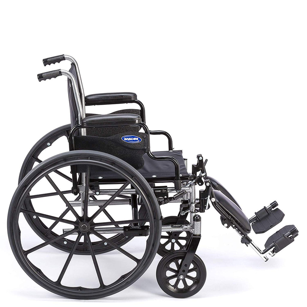 Folding Wheelchair 22 Inch Seat with Padded Legrests & Desk Arms E31931