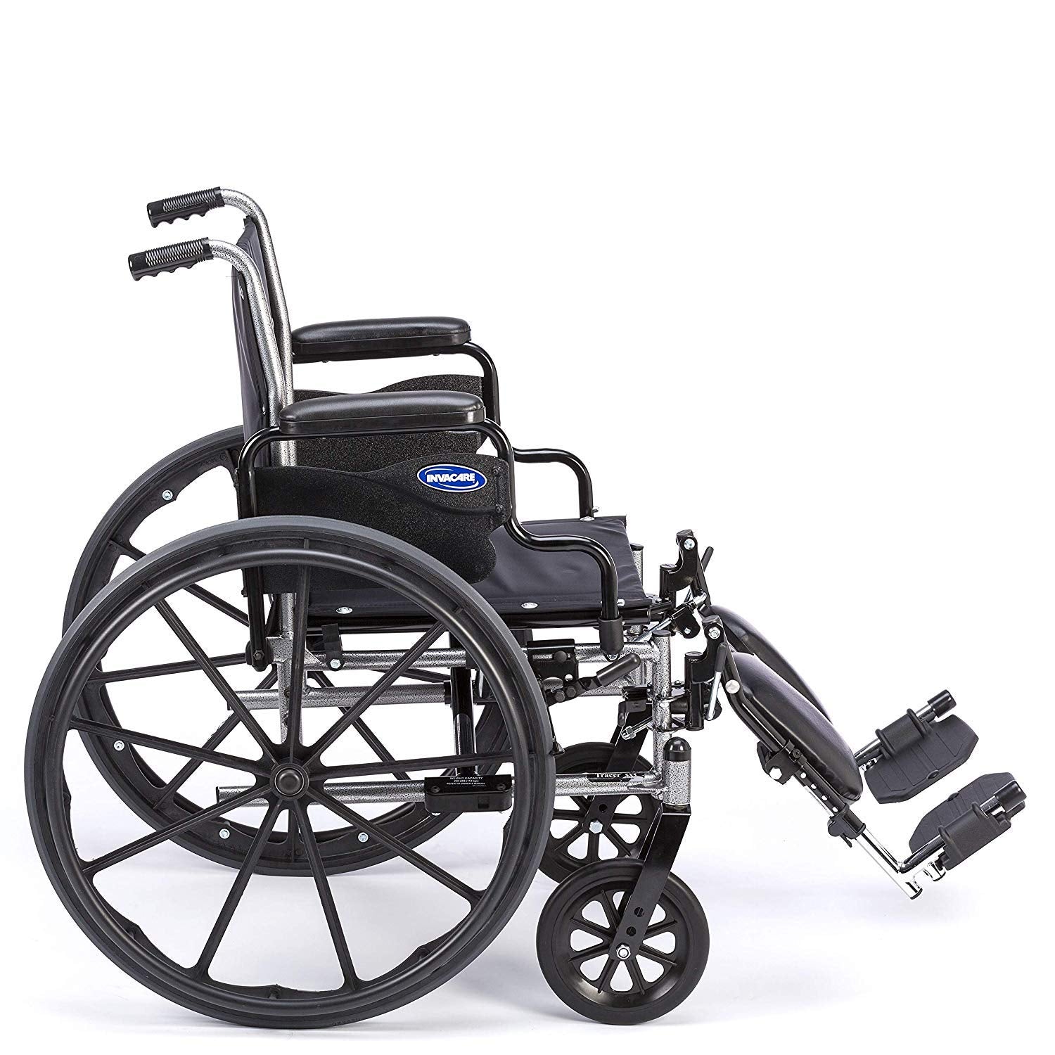 Folding Wheelchair 22 Inch Seat with Padded Legrests & Desk Arms E31931
