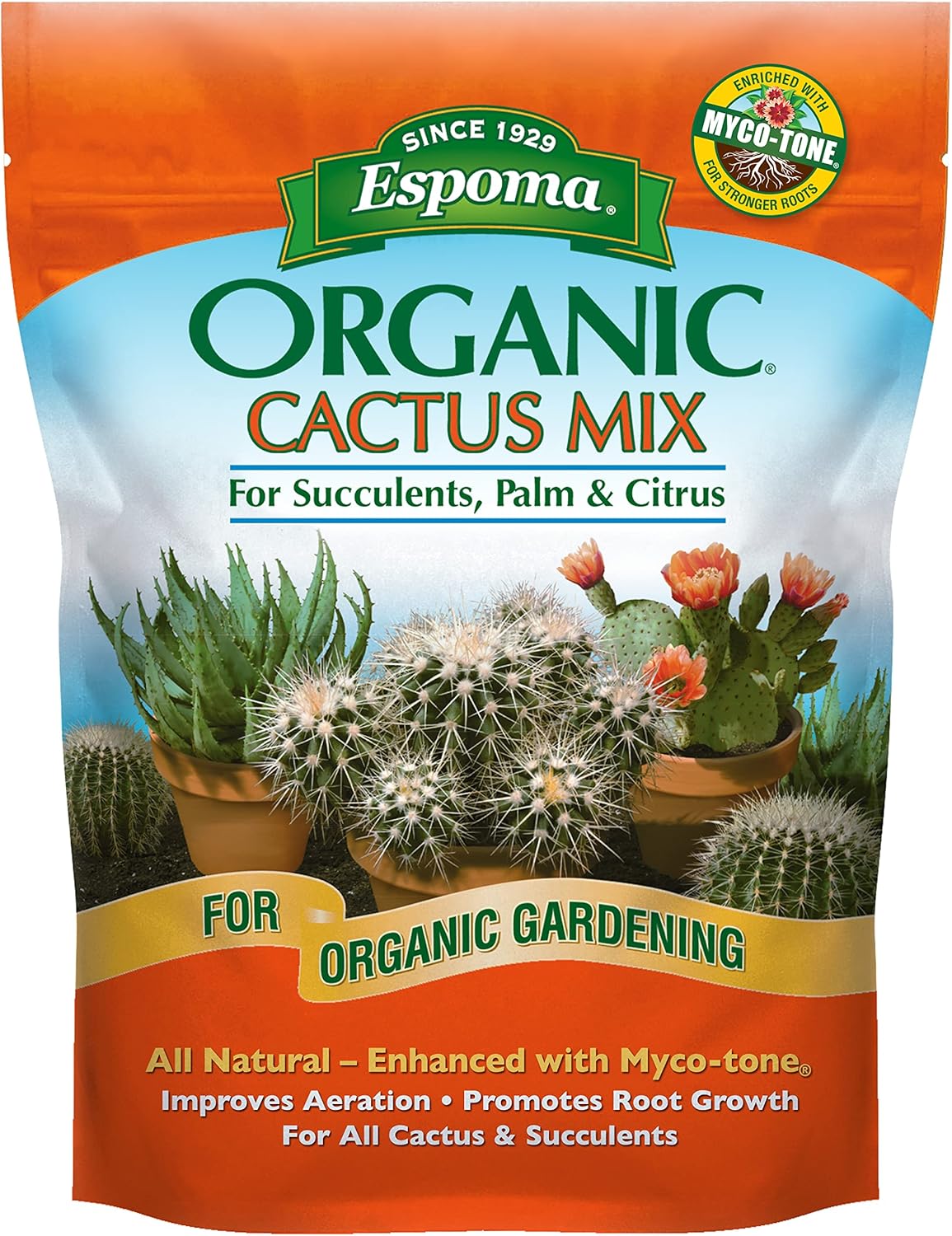8 qt Organic Cactus Potting Soil Mix, Pack of 2 D279223