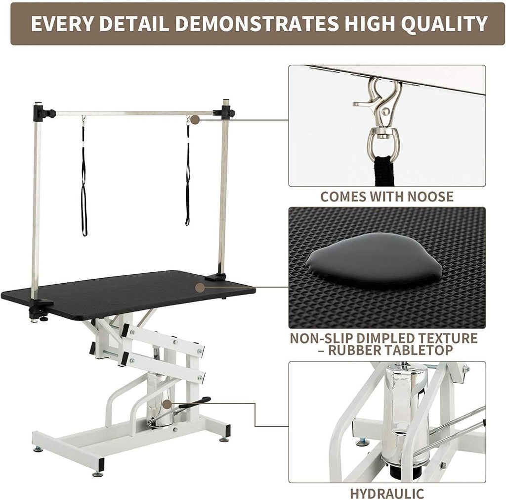 Hydraulic Dog Grooming Table, Heavy Duty, 43''/Black G43924