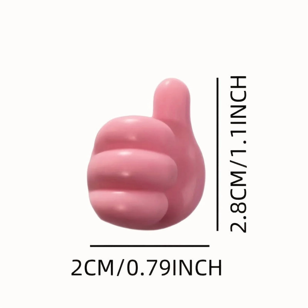 50 Pcs Silicone Thumb Wall Hook Adhesive Cable Clip Key Hanger M609