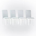 White Solid Wood Dining Chair Set of 4 C600