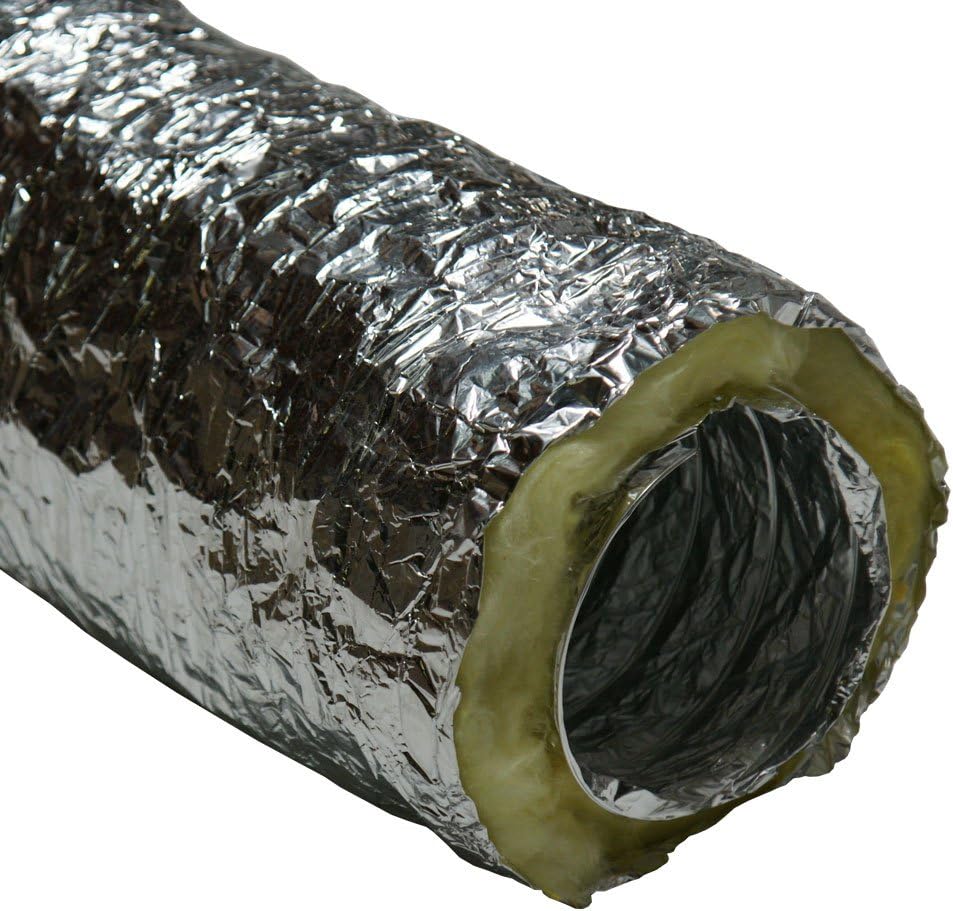 12-Inch by 25-Feet HVAC Insulated Flex Duct Hose F4644