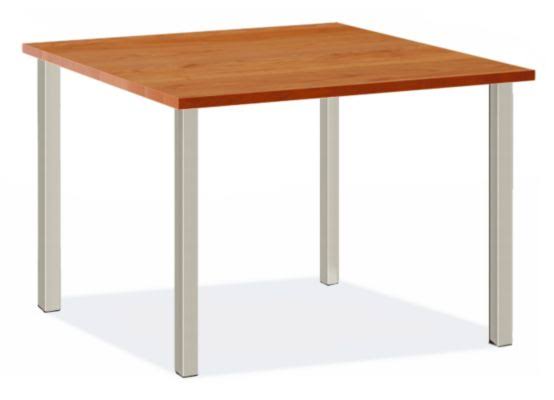 Cherry Top Square Table with Taupe Base C525949