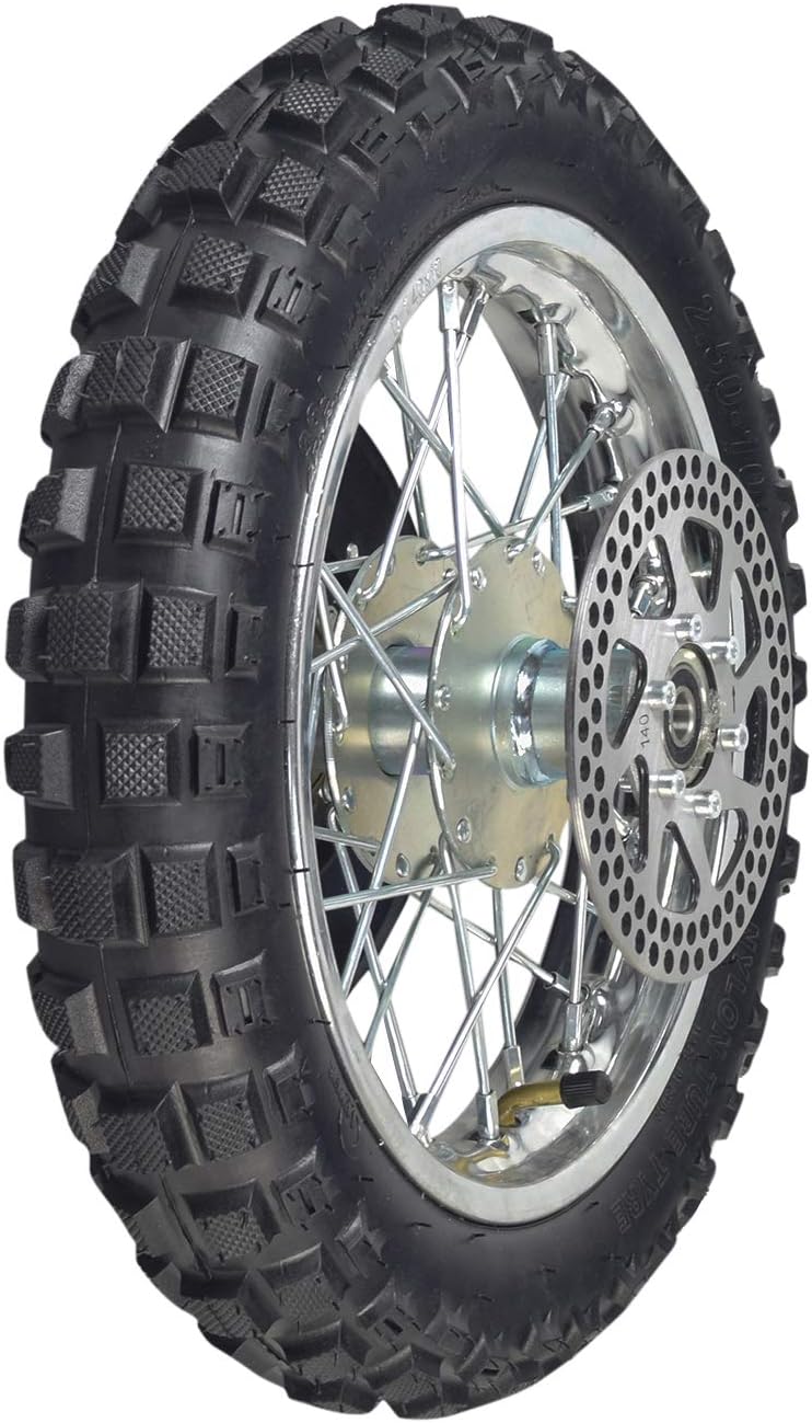 2.5-10 Knobby Tread Tire Rear Wheel Assembly with 80 Tooth Sprocket S682719
