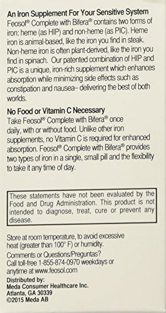 30 Caplets (3 Pack) Iron Supplement K686
