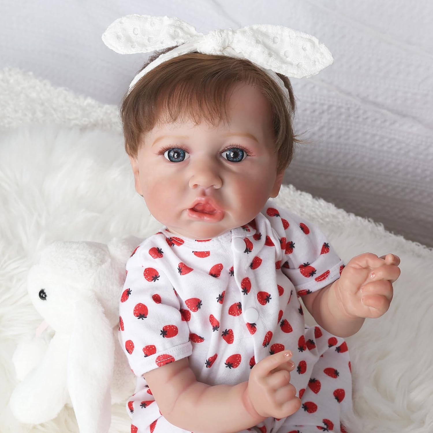 20 Inch Weighted Cloth Body Reborn Baby Doll V27680