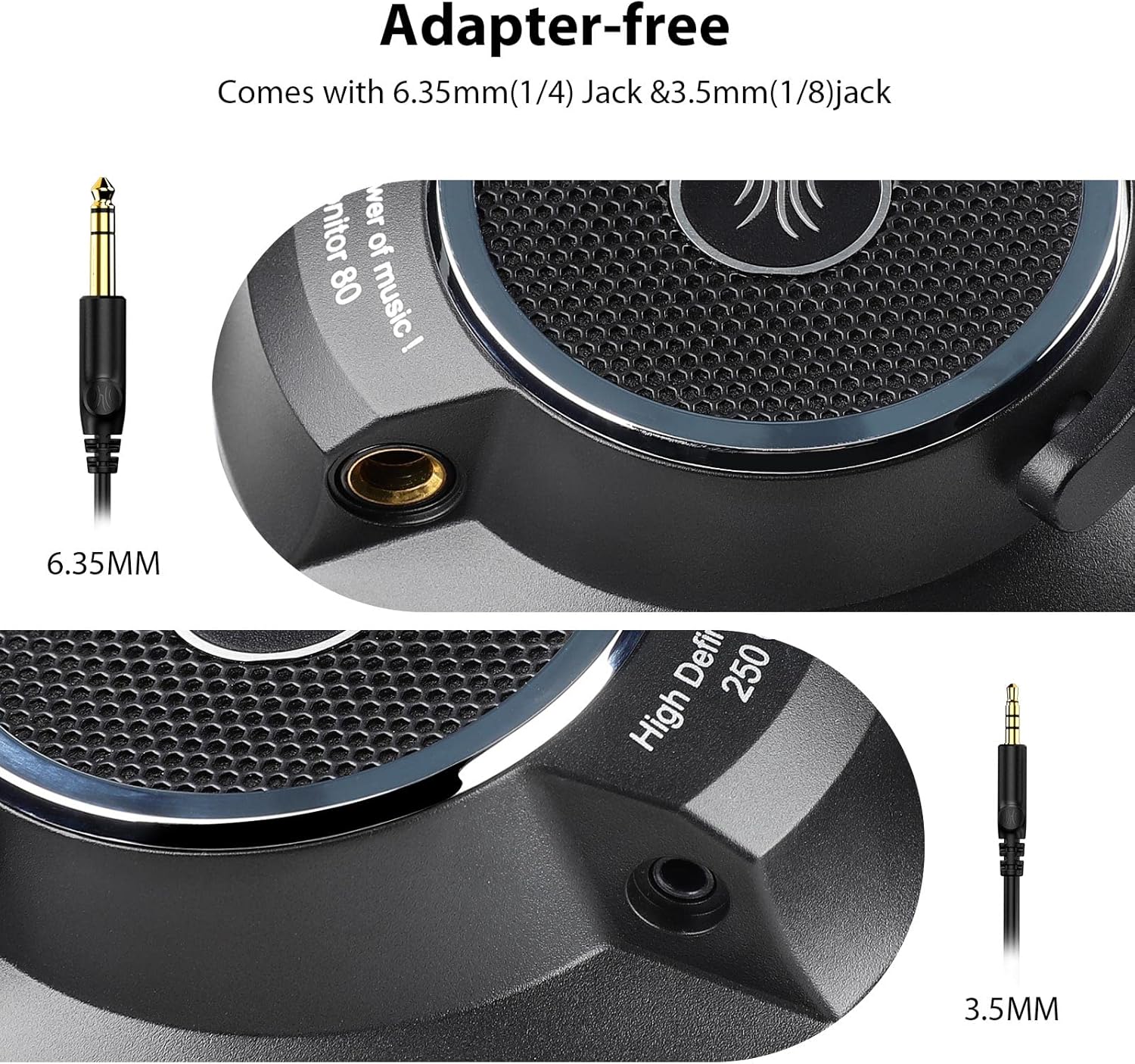 Open Back 250 Ohm Velour Over Ear Headphones C889662