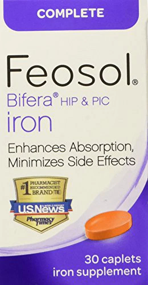 30 Caplets (3 Pack) Iron Supplement K686