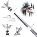6FT Stainless Steel Flagpole Kit with Holder Bracket V303