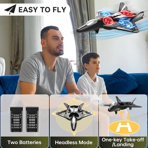 RC Plane with Camera Foam Remote Control Airplane Fighter Jet with Light Z531
