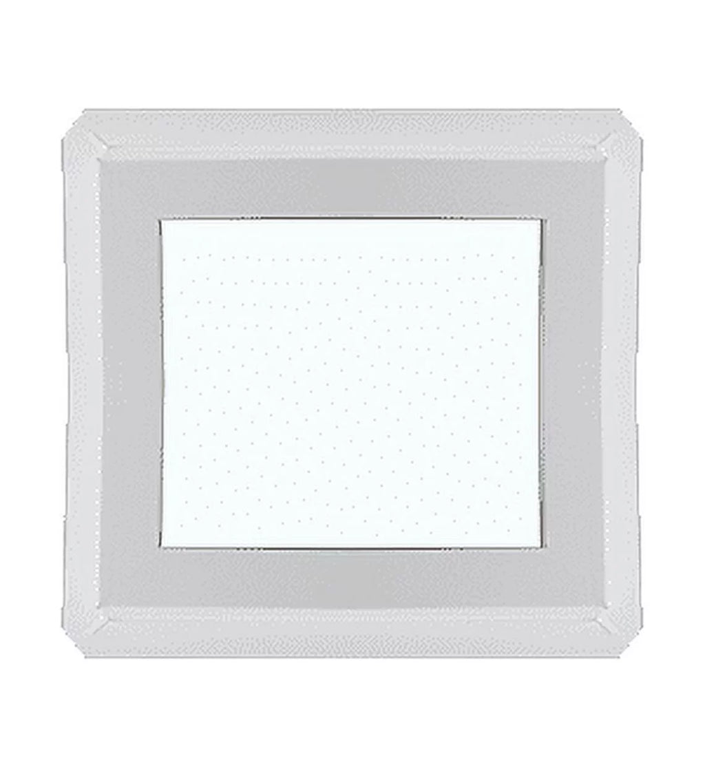 12" x 12" Double Pane Non-Opening White Vinyl Window with Tempered Low-E Glass L961604