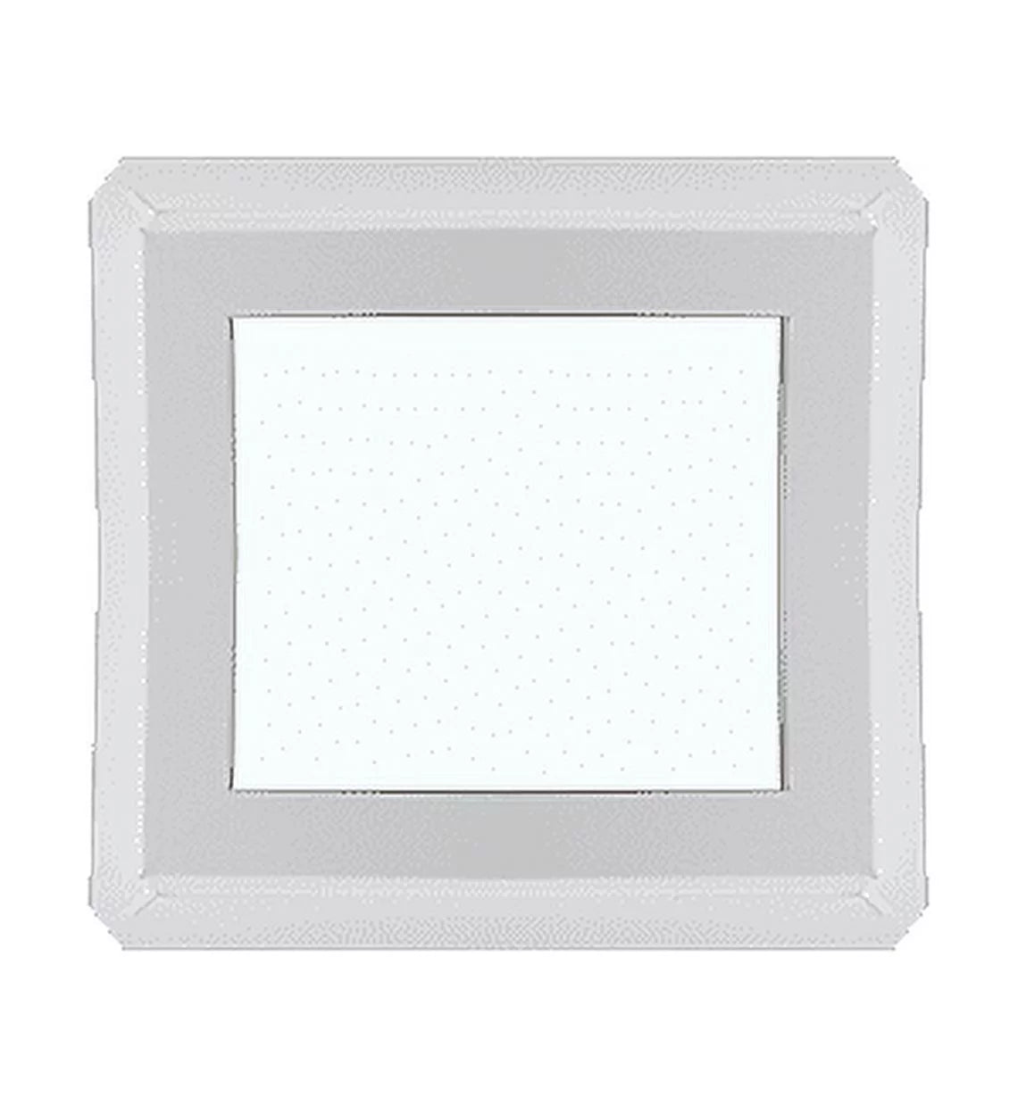12" x 12" Double Pane Non-Opening White Vinyl Window with Tempered Low-E Glass L961604