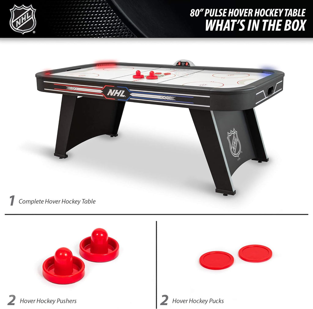 NHL Air Hockey Table with Automatic LED Electronic Scoring T7849