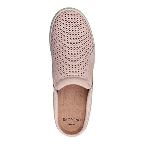Slip-On Leather Clog with Breathable Cutouts O293