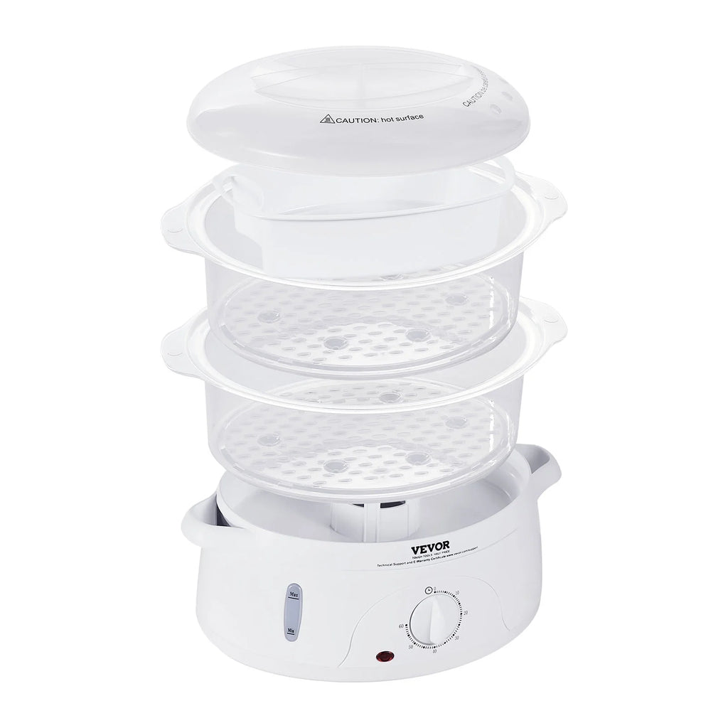 7.4Qt Electric Food Steamer 2-Tier 800W F7464