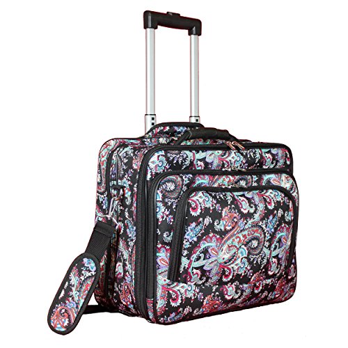Women's Fashion Print Rolling 17" Laptop Case H3991