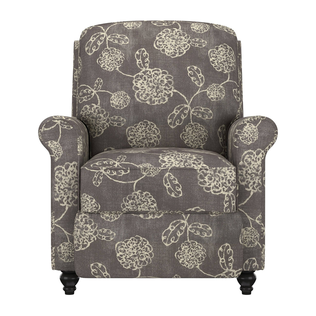 Warm Multi Floral Push Back Recliner Chair I91926