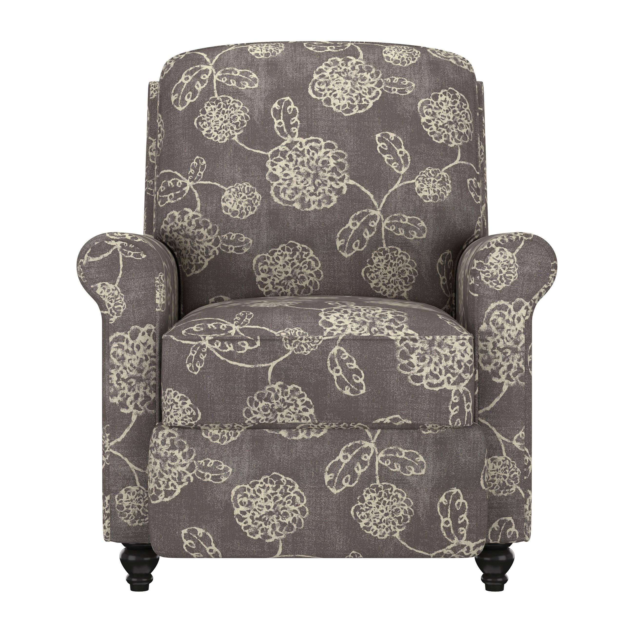 Warm Multi Floral Push Back Recliner Chair I91926