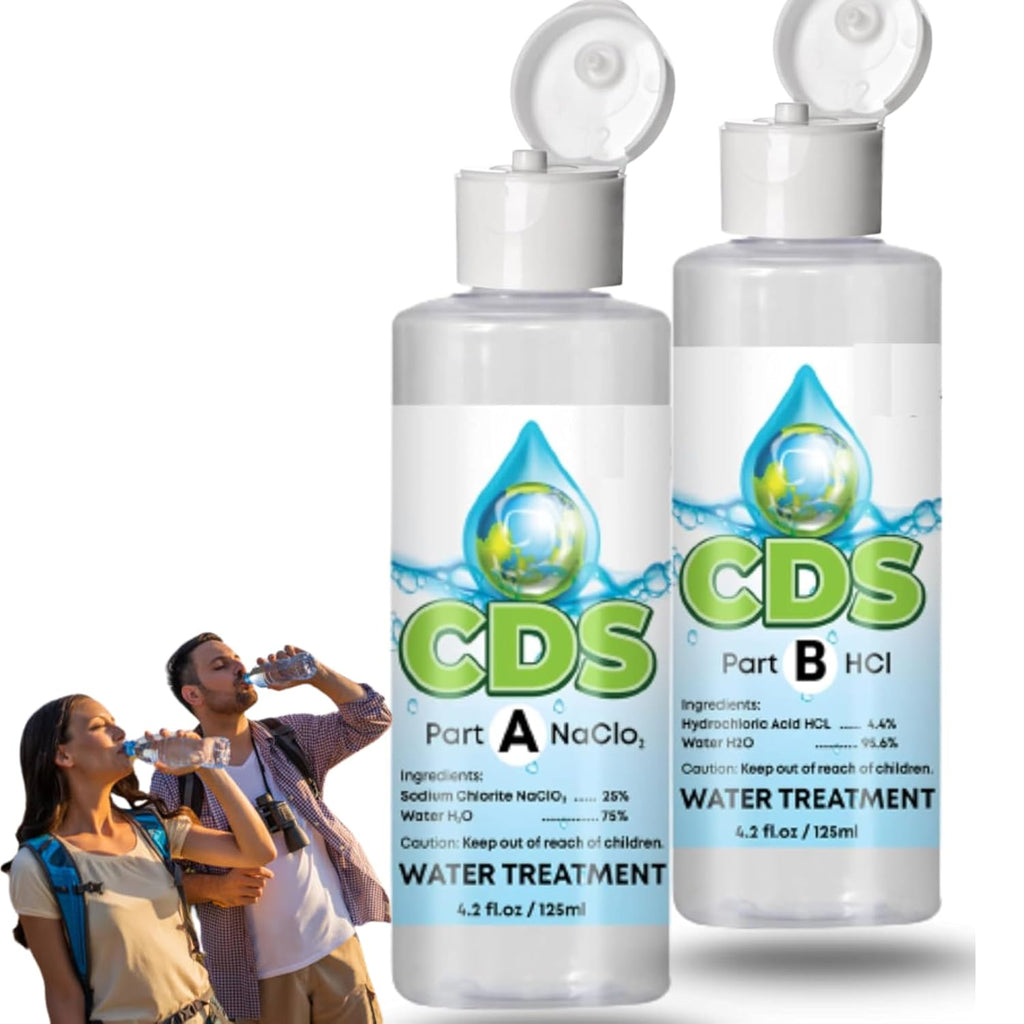 Chlorine Dioxide Water Treatment 8 oz Kit with Sodium Solution and 4% HCL A756687
