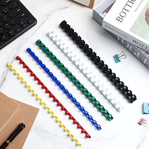 5/8 in Black Plastic Comb Binding Spines T98076