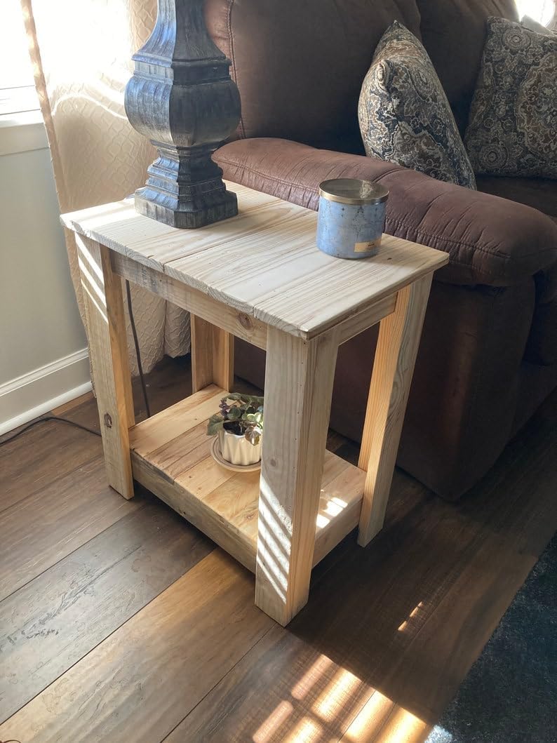 Unfinished Wood End Table N615828