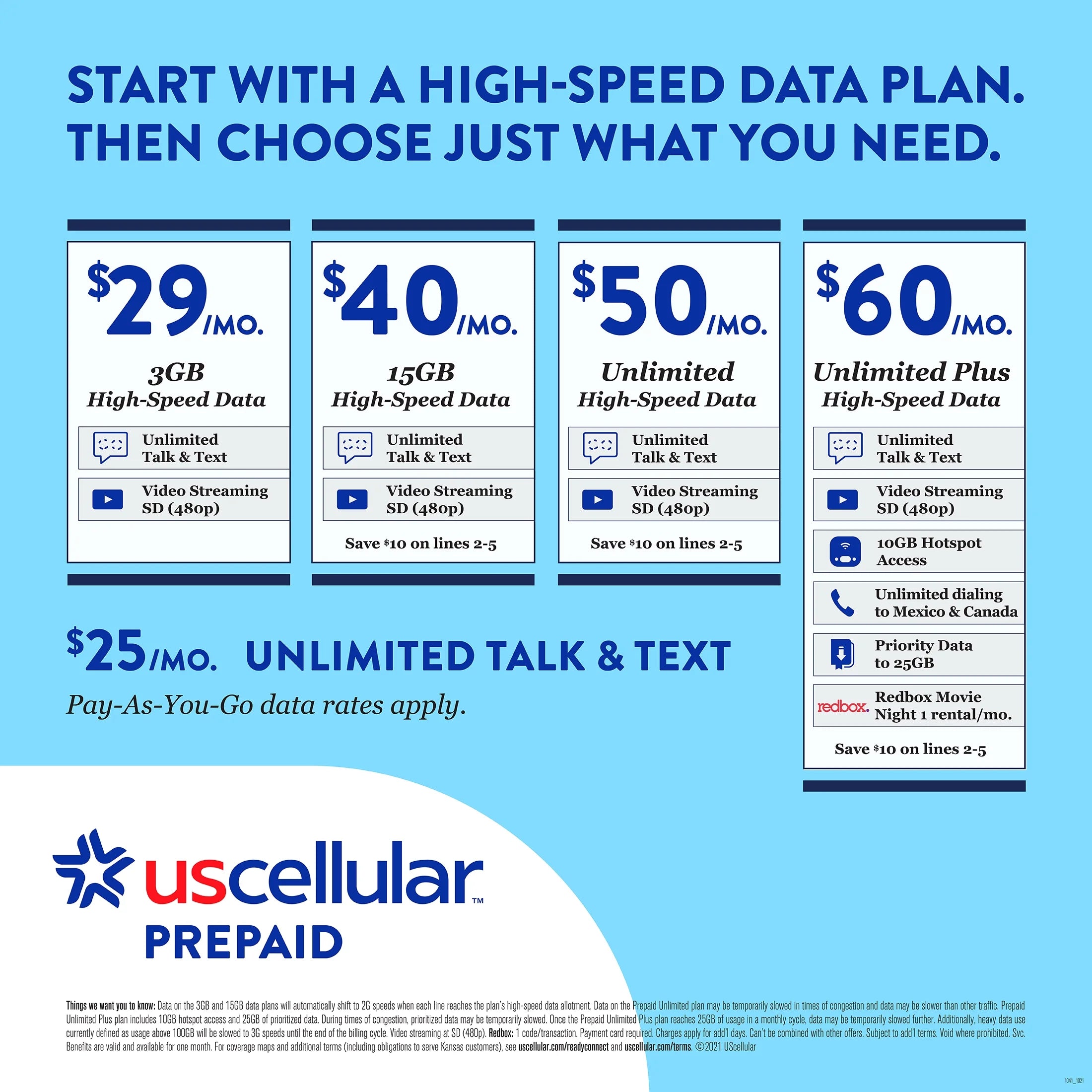UScellular $50 Direct Top Up Y99016