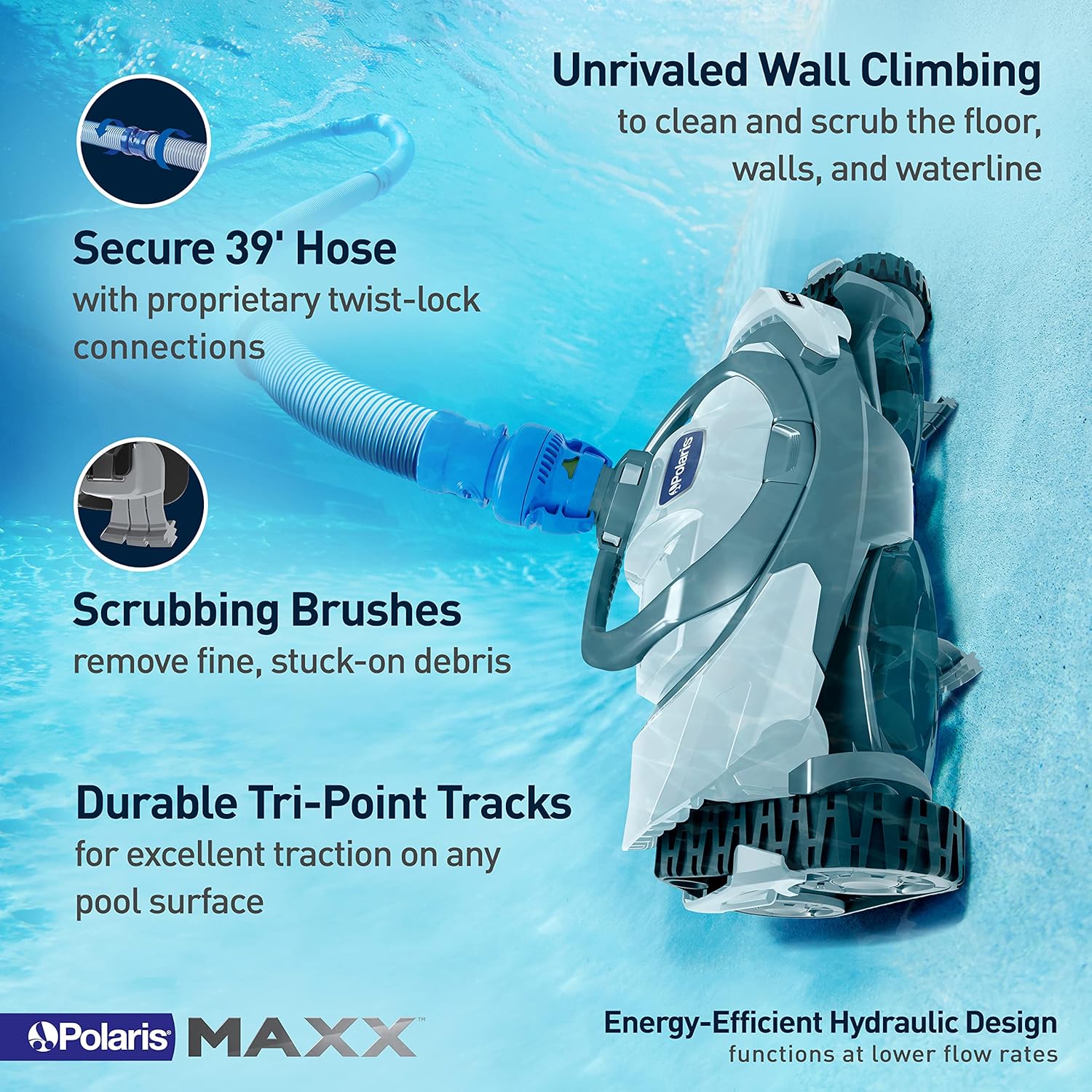 Polaris MAXX Premium Suction-Side Automatic Pool Cleaner J679