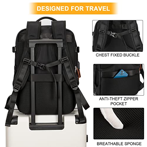 15.6 Inch Waterproof 40L Laptop Backpack (Black) H2529