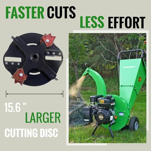 7HP 212cc Gas Powered Wood Chipper Shredder B94596