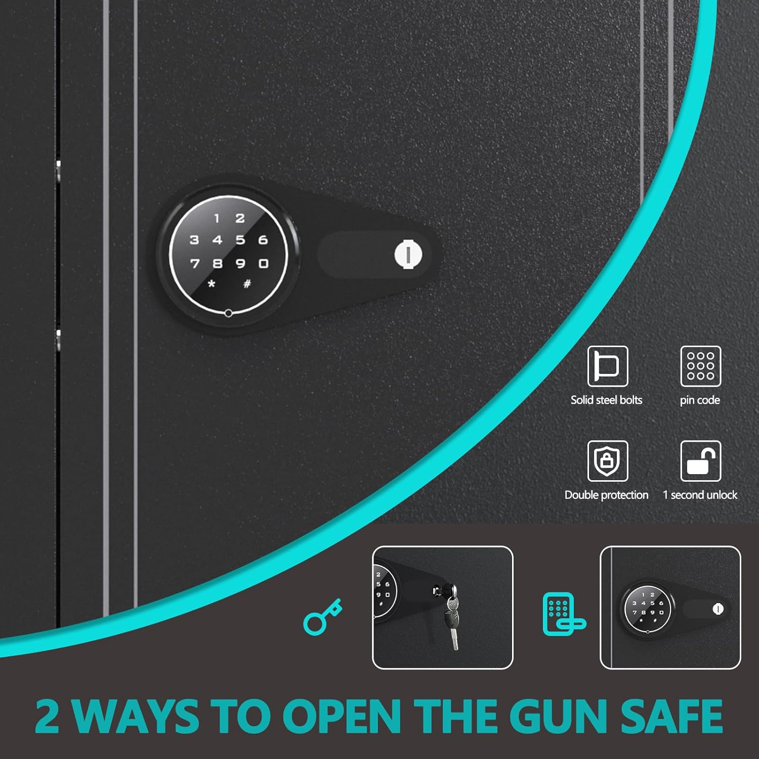 10-12 Gun Safe with Keypad M7323