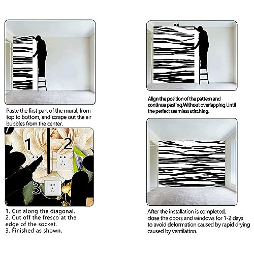 Colorful Zebra Wallpaper 40" X 31.5" X5114