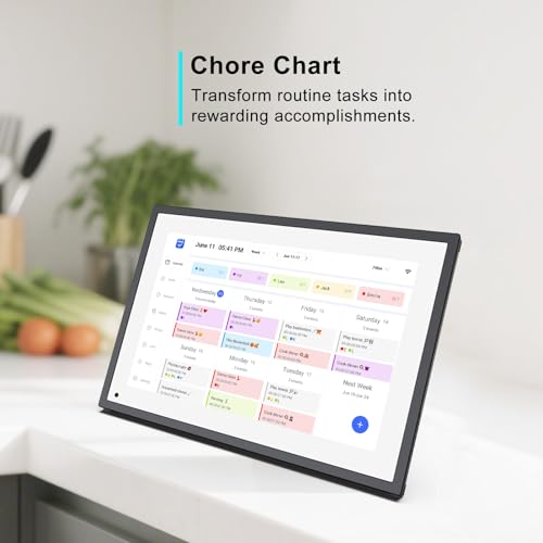 10.1 inch Wall Planner Digital Calendar & Chore Chart, Smart Touchscreen Interactive Display B818917