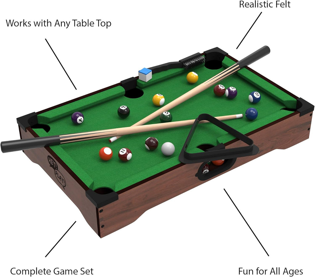 20-Inch Portable Tabletop Billiards Game W774